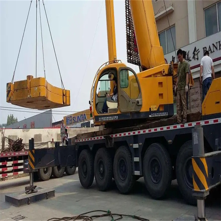 九真镇当地吊车出租|机器吊装|75吨|工厂搬迁服务